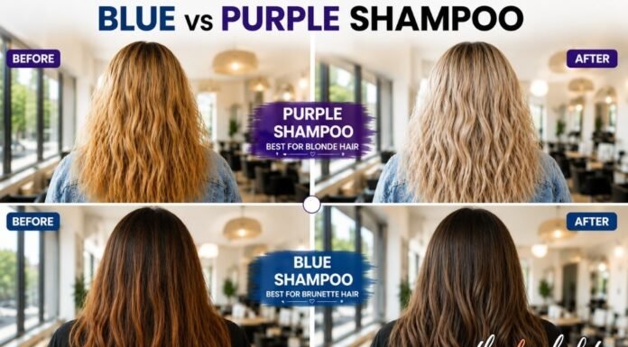 Blue vs Purple Shampoo for Blonde Hair: What’s the Difference?